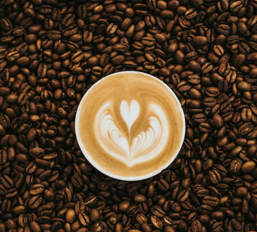 top-view-photography-of-heart-latte-coffee.jpg top view photography of heart latte coffee